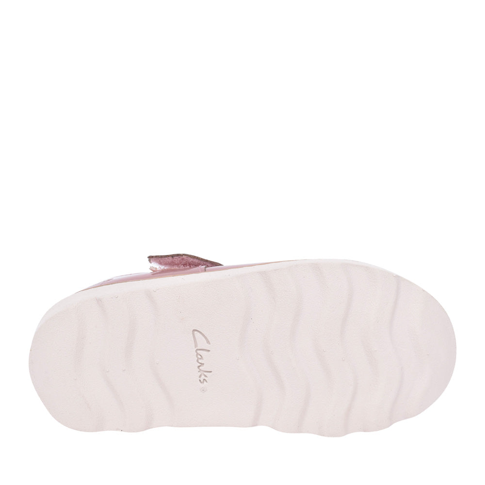 Girls Crown Jane K Dusty Pink Pat Shoe In Kids G Fit