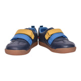 Boys Den Play K Navy Leather Shoe In Kids G Fit