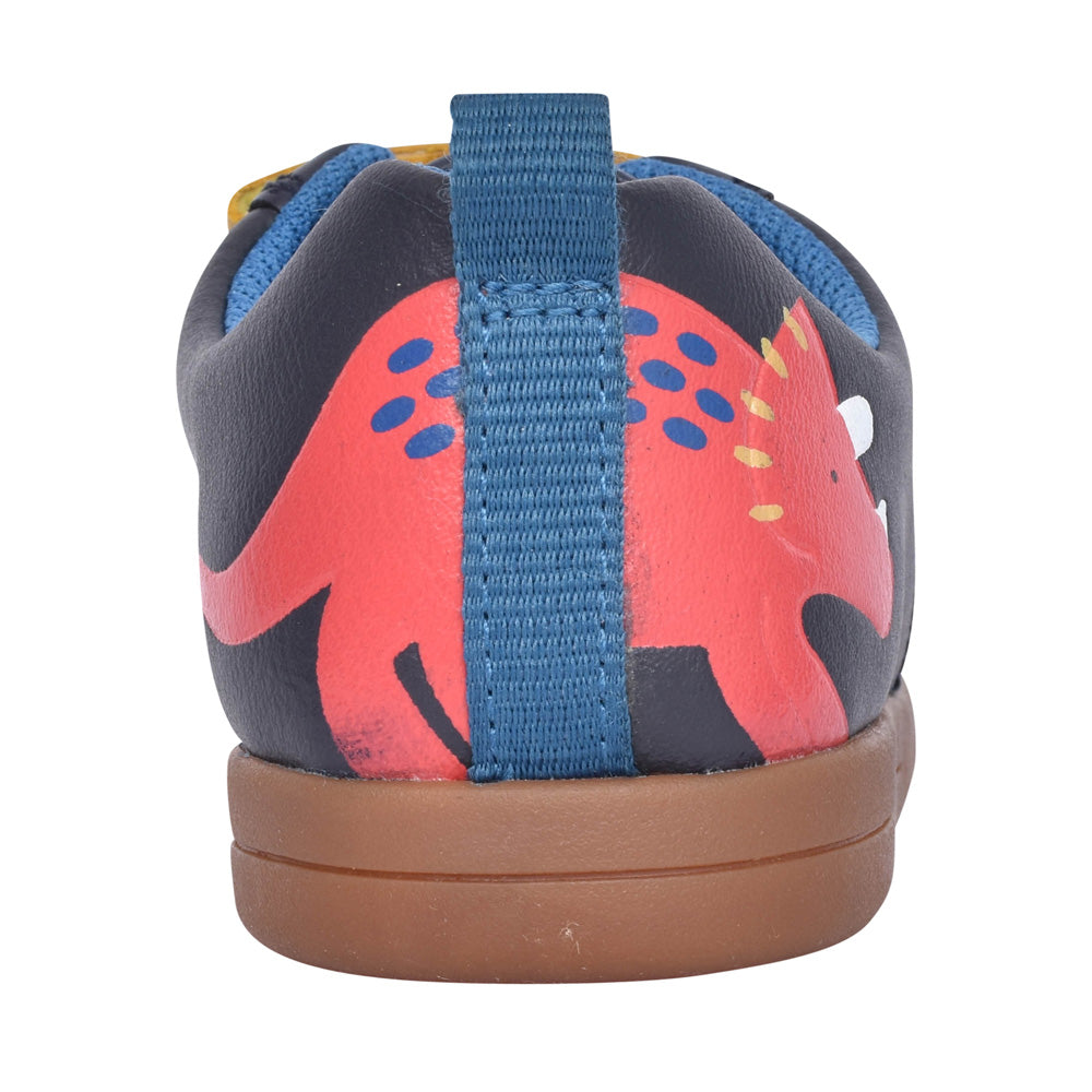 Boys Den Play K Navy Leather Shoe In Kids G Fit
