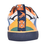 Boys Foxing Play Navy Canvas Shoe In Kids F Fit