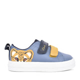 Boys Nova Cheat K Denim Blue Leather Shoe In Kids G Fit