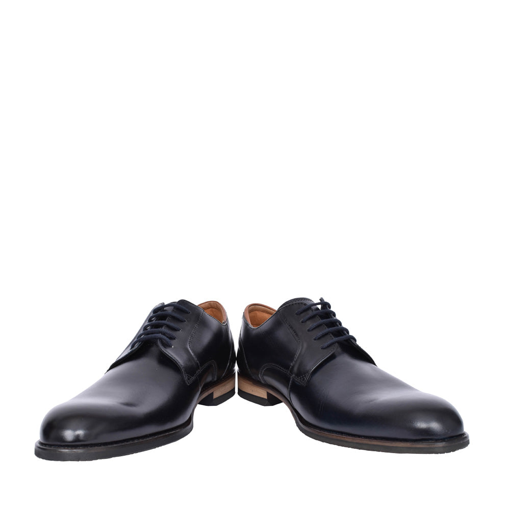 Mens Craft Arlo Lace Leather G-fit Laced Shoe In Navy