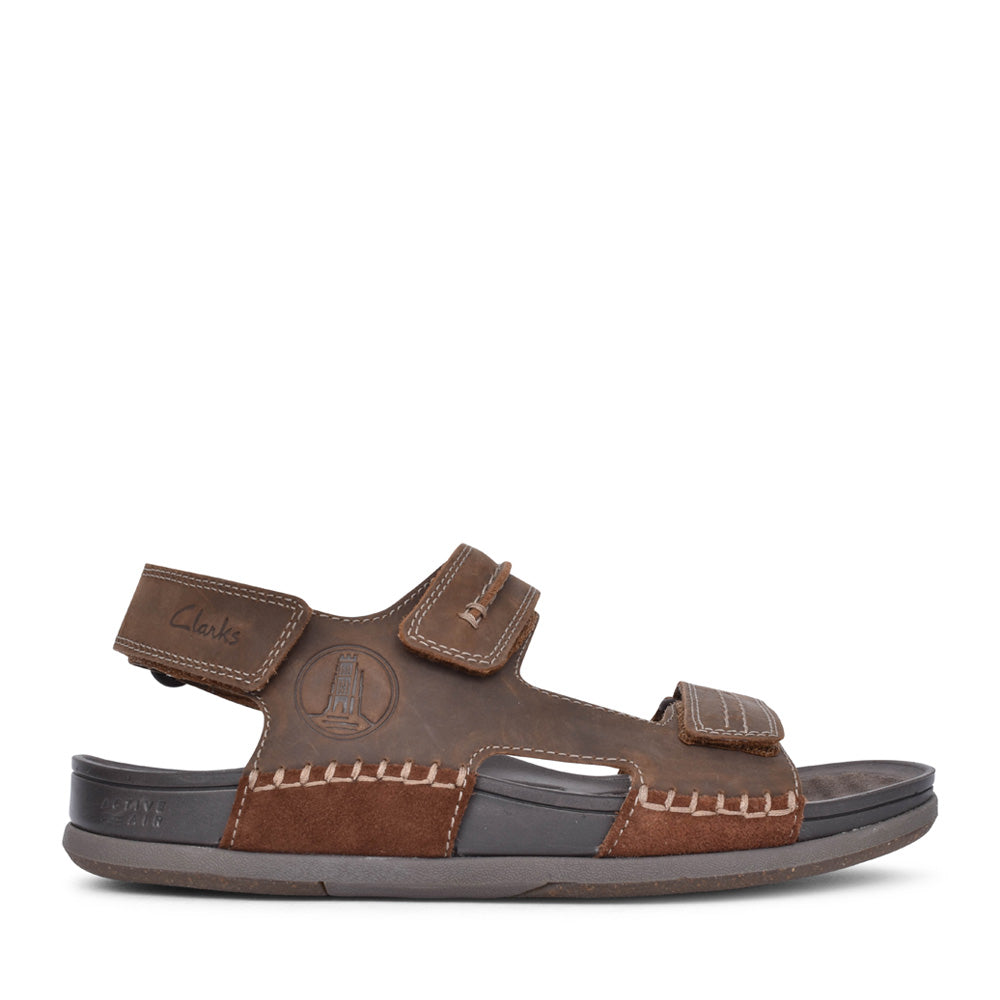 Mens Nature 5 Trail Leather G-fit Sandal In Brown
