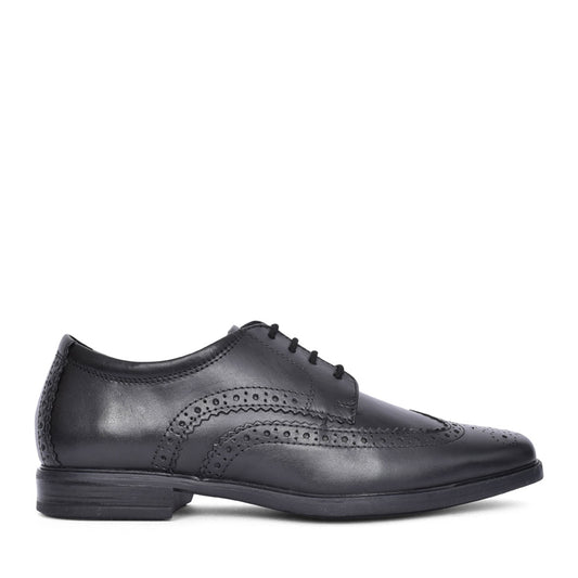 Mens Howard Wing G-fit Leather Brogue In Black