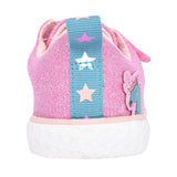Girls Foxing Play Pink Canvas Shoe In Kids F Fit