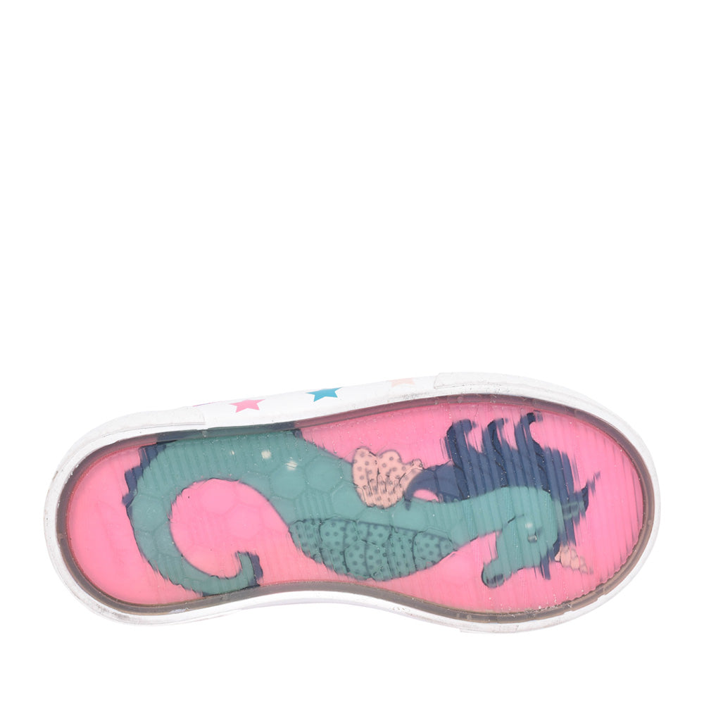 Girls Foxing Play Pink Canvas Shoe In Kids F Fit