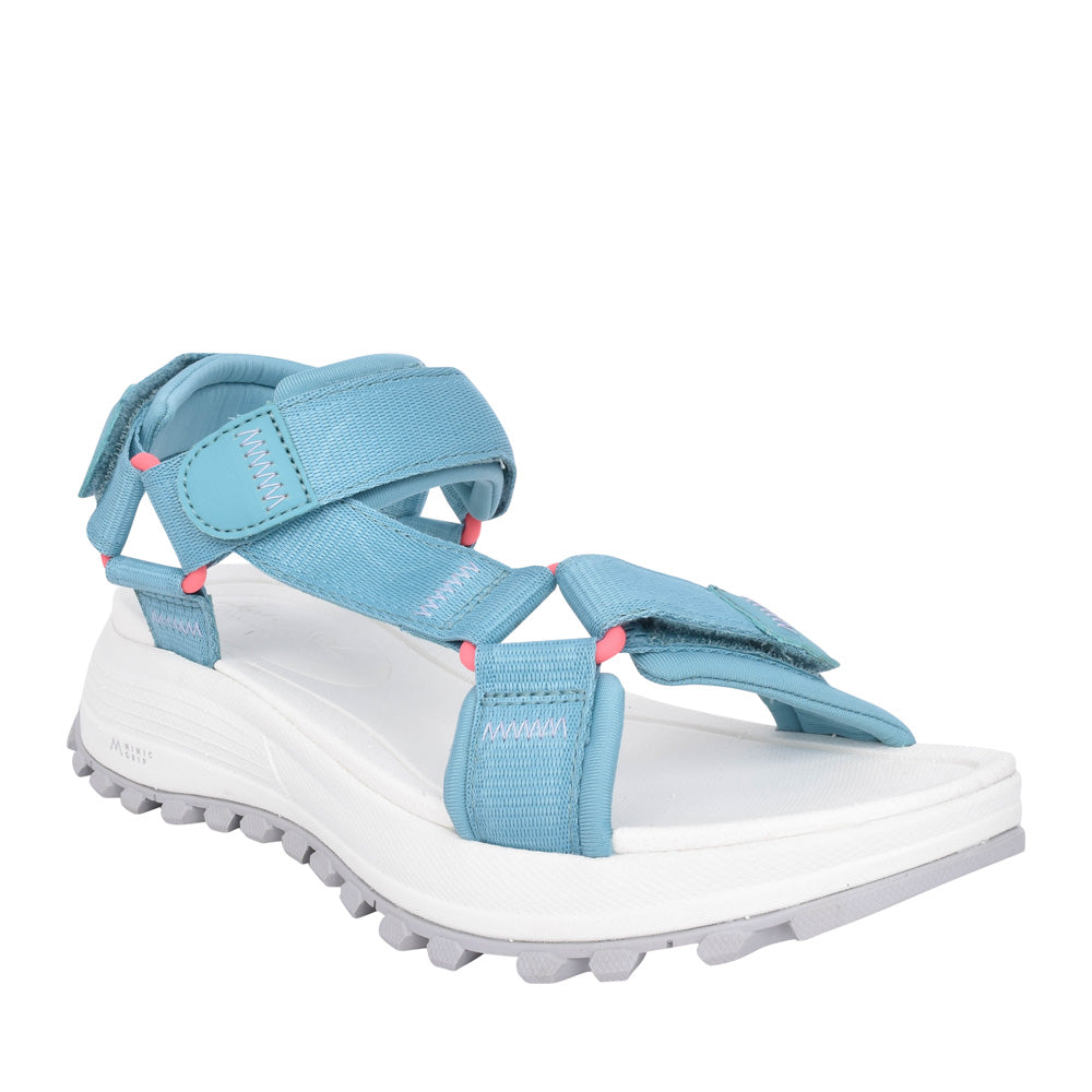 Ladies Atltrek Sport Textile Combi D-fit Sandal In Aqua