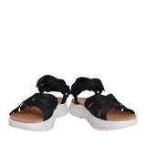 Ladies Dashlite Cros Leather D-fit Sandal In Black