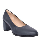 Ladies Freva55 Court Leather D-fit Court Shoe In Navy