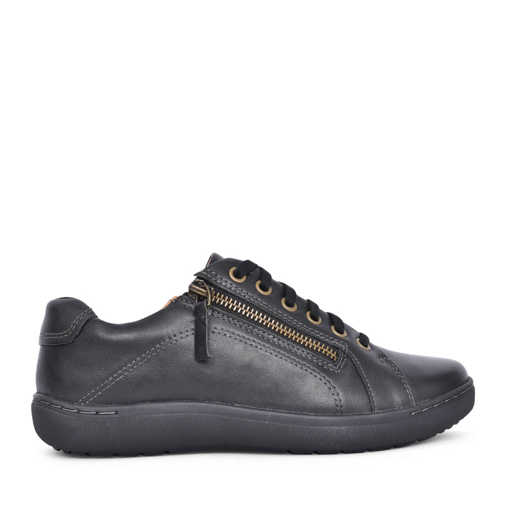 Ladies Nalle Lace Leather D-fit Laced Shoe In Black