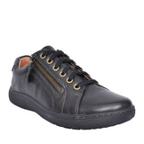 Ladies Nalle Lace Leather D-fit Laced Shoe In Black