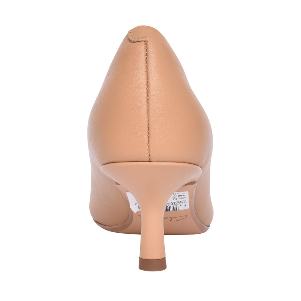 Ladies Violet 55 Rae Leather D-fit Court Shoe In Camel