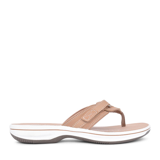 Ladies Brinkley Sea Syn D-fit Toe Post Sandal In Beige