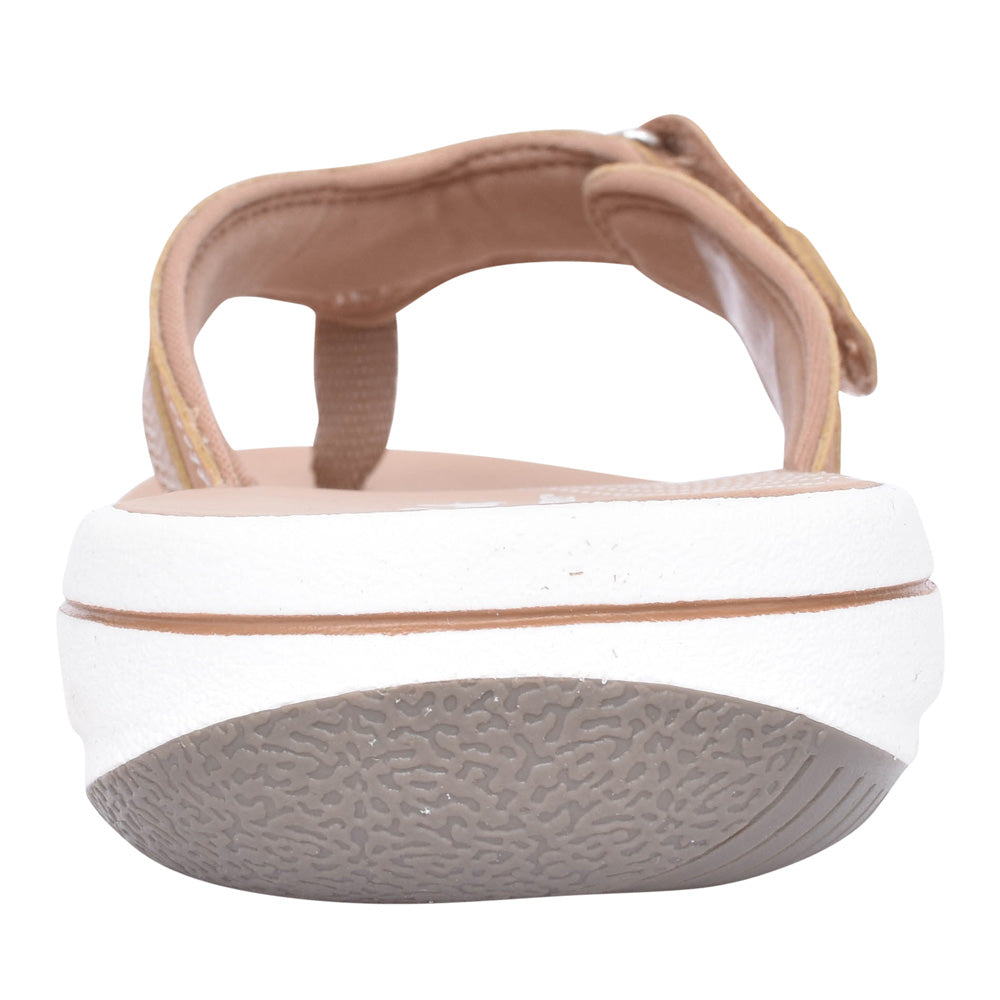 Ladies Brinkley Sea Syn D-fit Toe Post Sandal In Beige