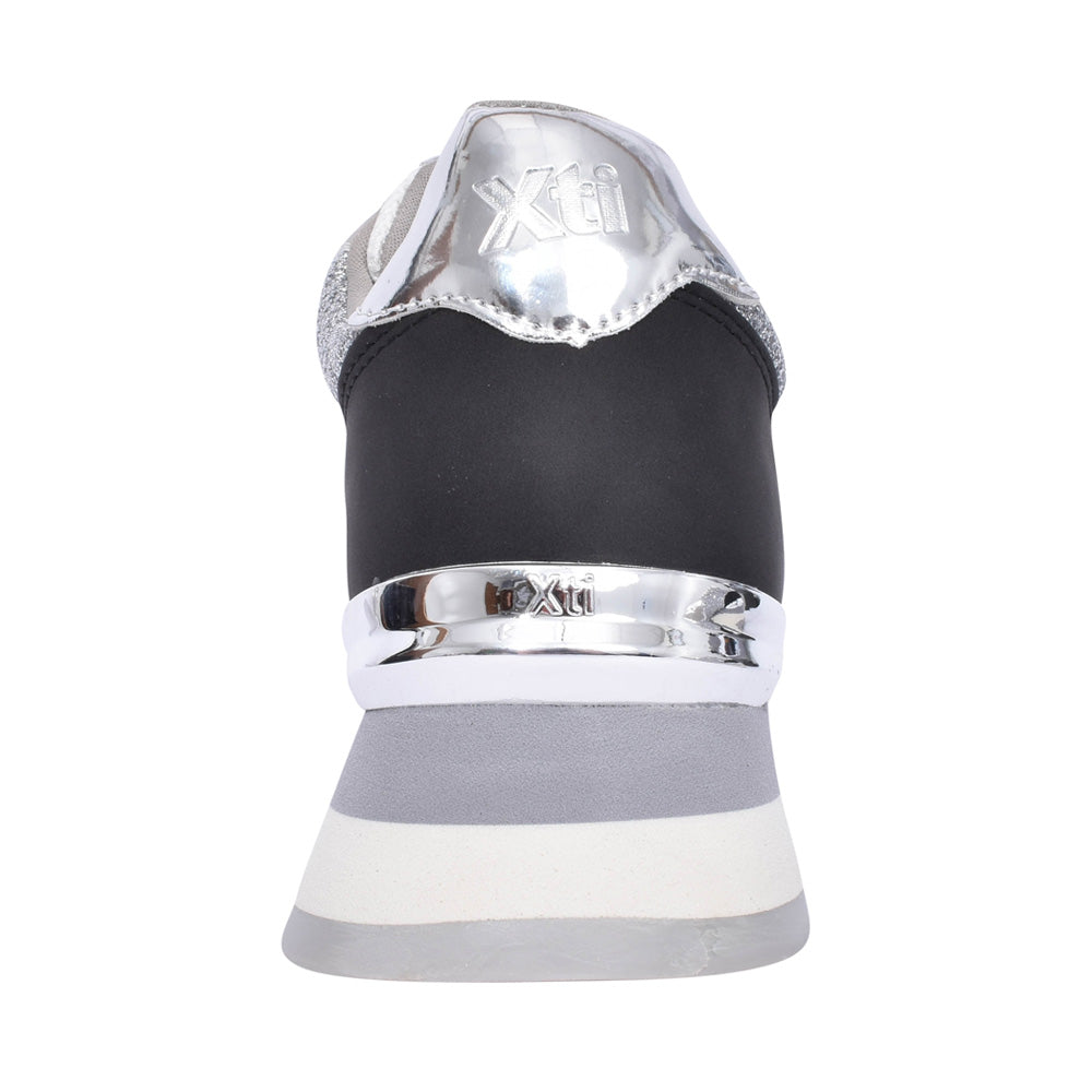 Ladies 141112 Laced Trainer In Grey