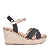 Ladies 141282 Wedge Sandal In Black
