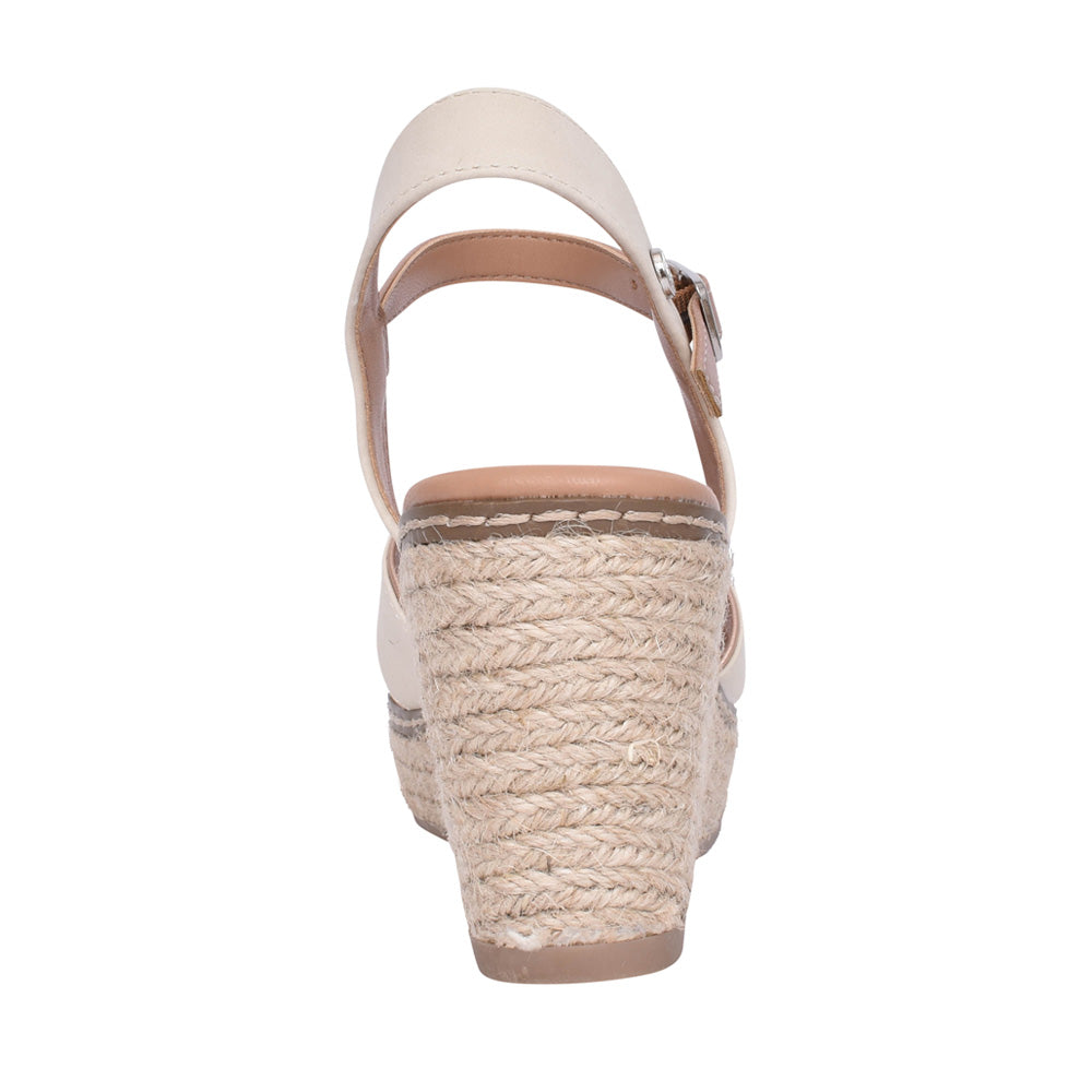 Ladies 141282 Wedge Sandal In Beige