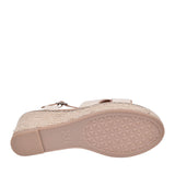 Ladies 141282 Wedge Sandal In Beige