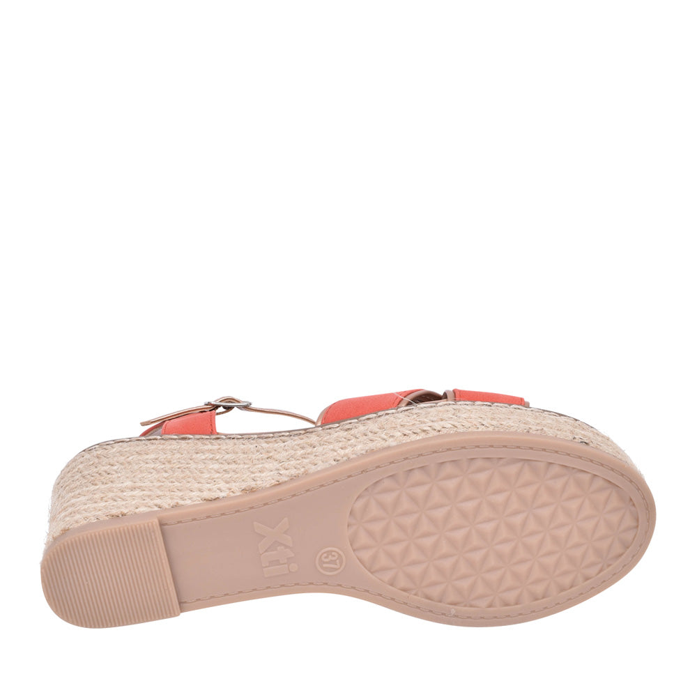 Ladies 141282 Wedge Sandal In Coral