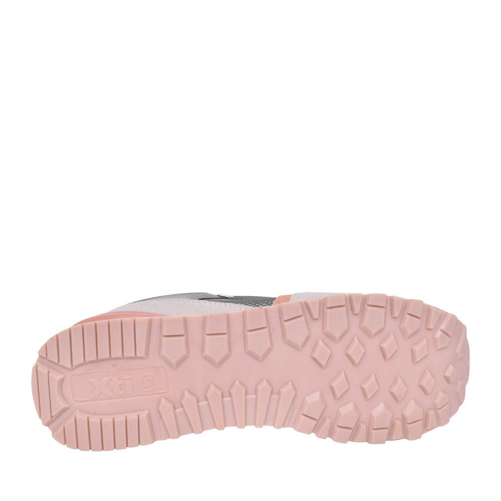 Ladies 141225 Laced Trainer In Nude