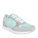 Ladies 141024 Laced Trainer In Aqua