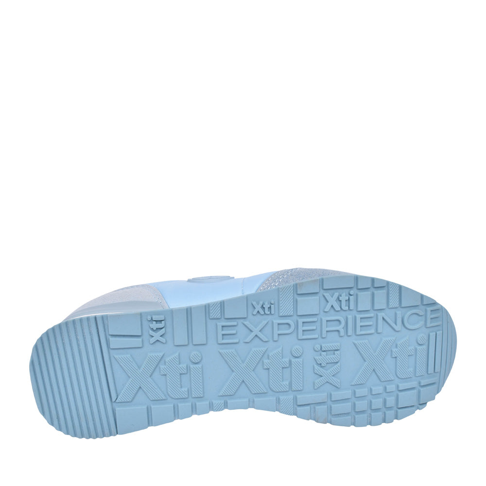 Ladies 141025 Laced Trainer In Blue