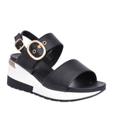 Ladies 141410 Wedged Sandal In Black
