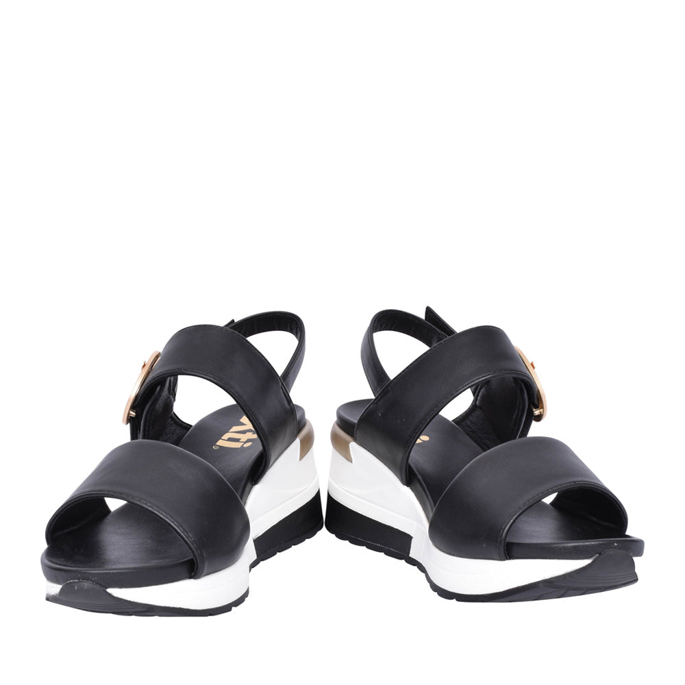 Ladies 141410 Wedged Sandal In Black