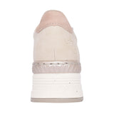 Ladies N4307 Laced Trainer In Beige