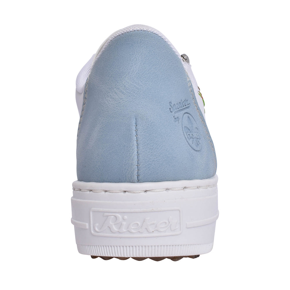 Ladies L5915 Laced Trainer In White