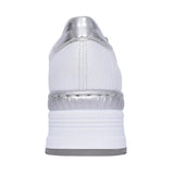 Ladies N4322 Laced Trainer In White