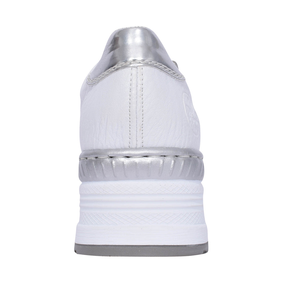 Ladies N4322 Laced Trainer In White