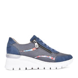 Ladies N8306 Laced Wedge Trainer In Blue