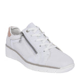 Ladies 53703 Laced Trainer In White