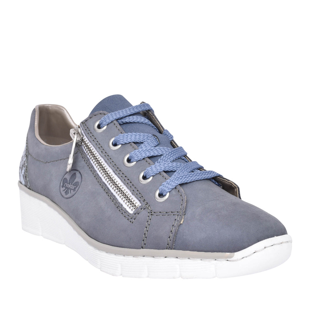Ladies 53702 Wedge Shoe In Blue