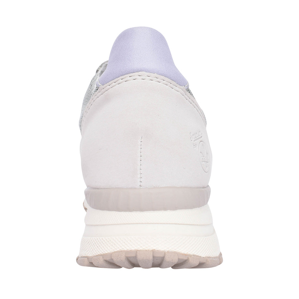 Ladies N7422 Laced Trainer In Off White