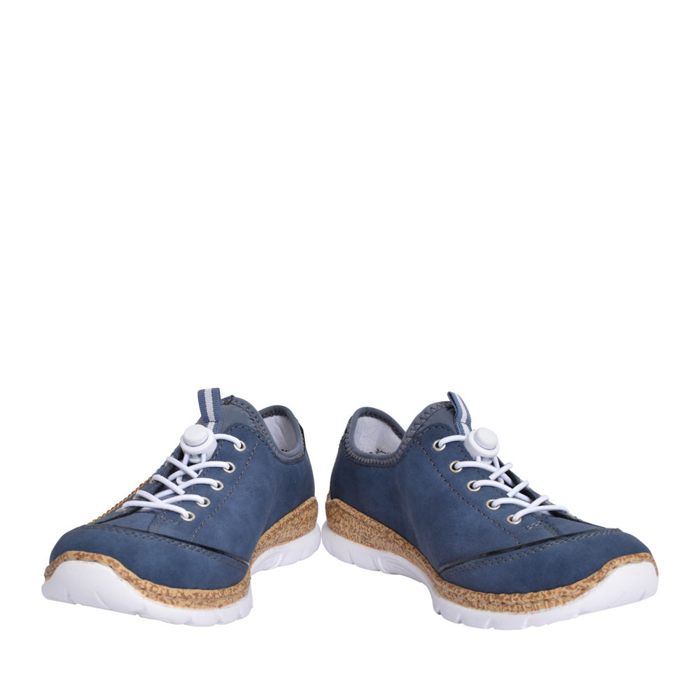 Ladies N42t0 Laced Trainer In Blue