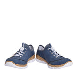 Ladies N42t0 Laced Trainer In Blue