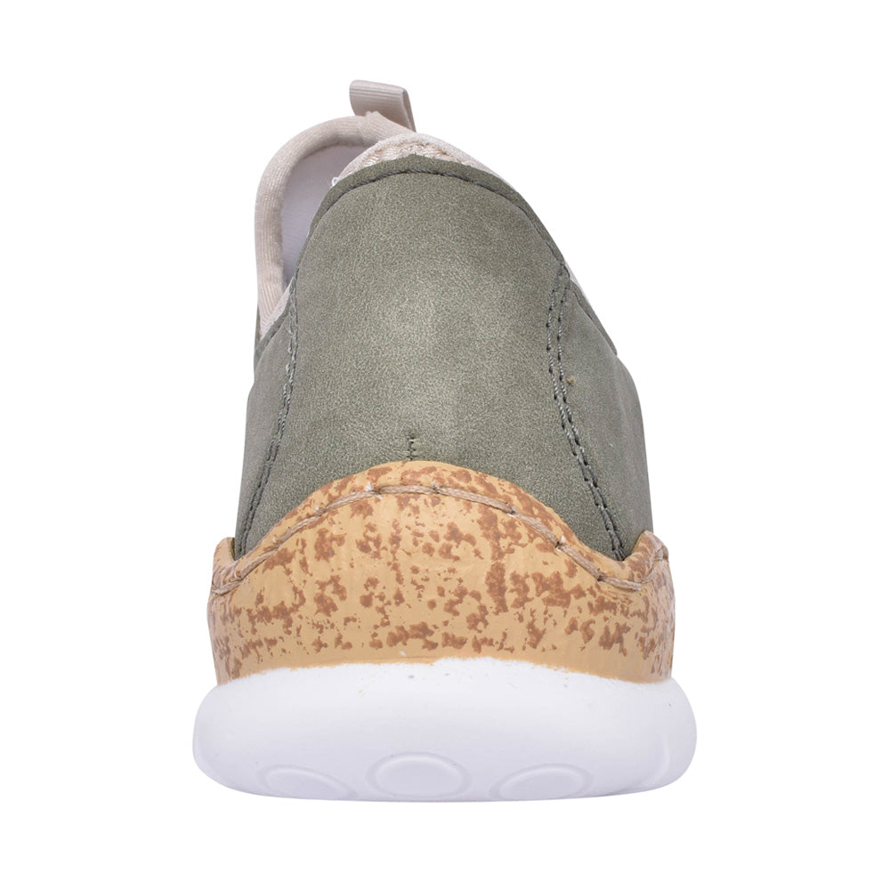 Ladies N42g0 Laced Trainer In Green