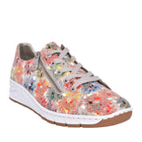 Ladies N3302 Laced Trainer In Multi-colour