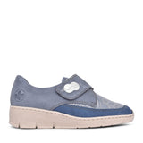 Ladies 537c0 Wedge Shoe In Blue