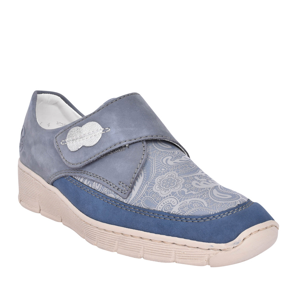 Ladies 537c0 Wedge Shoe In Blue
