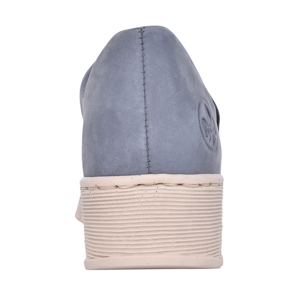 Ladies 537c0 Wedge Shoe In Blue
