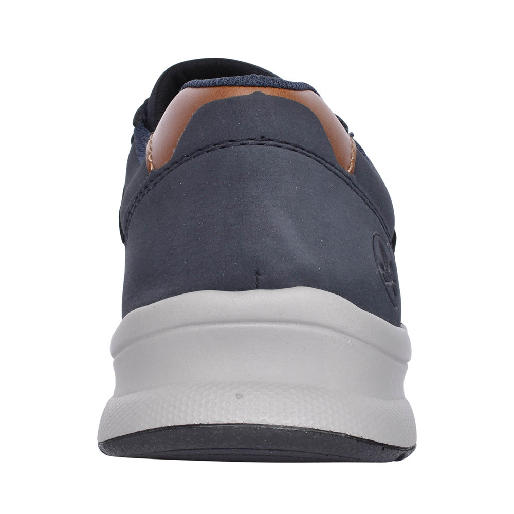 Mens 14811 Laced Trainer In Navy