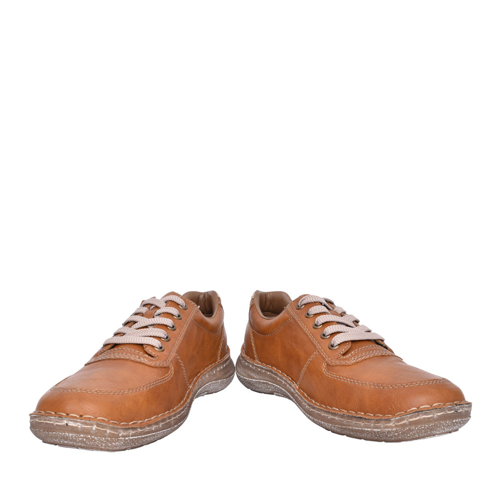 Mens 03030  Laced Shoe In Tan