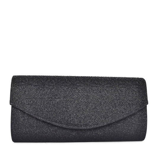 Ladies Applewood Clutch Bag In Black