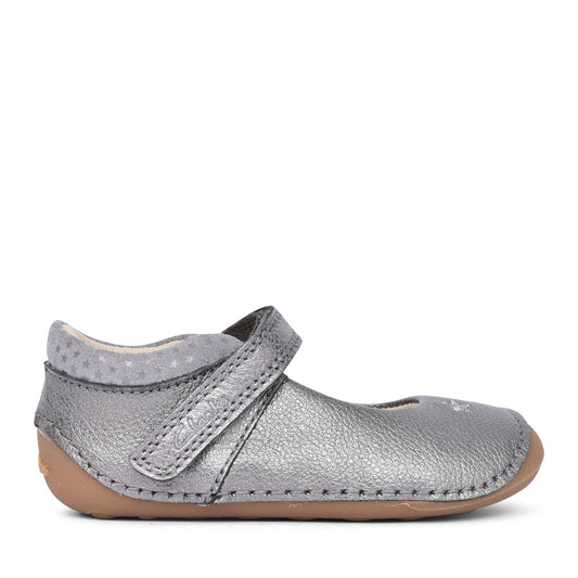 Girls Tiny Cosmo T Pewter Mary Jane Shoe In Kids F Fit