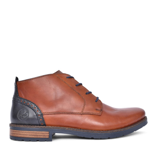 Mens 14605 Laced Ankle Boot In Tan