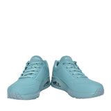 Ladies 73690 Uno Stand On Air Laced Trainer In Teal