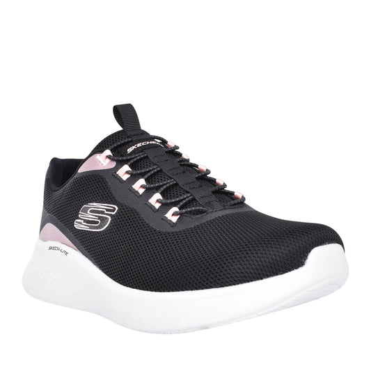 Ladies 150041 Skech-lite Pro Glimmer Me Trainer In Black